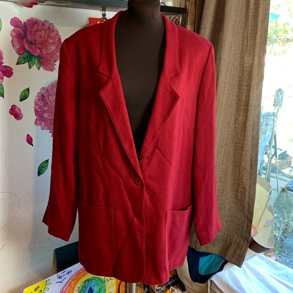 Vintage Essential Elements, Solid Red Open Front … - image 3